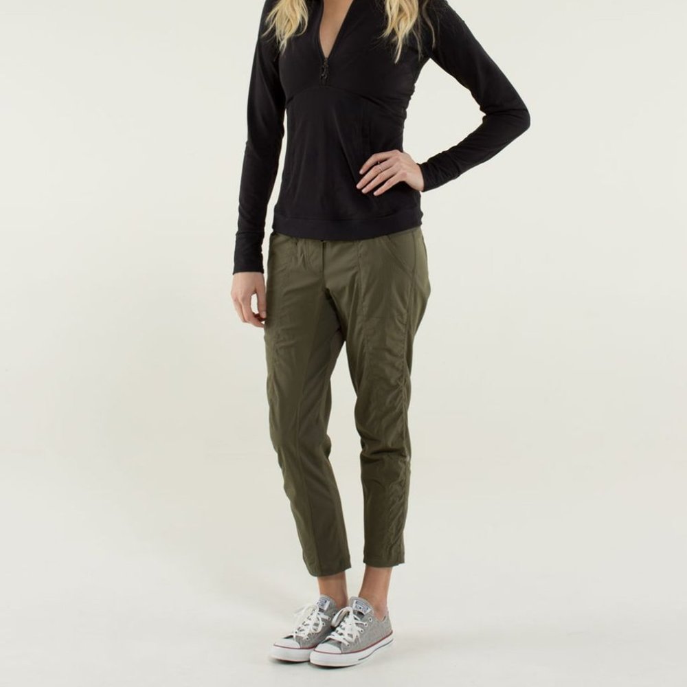 Lululemon Street To Studio Pant Green Unlined